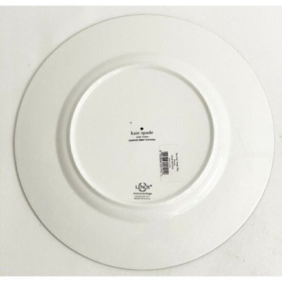 2pc Kate Spade New York Gardner Street Platinum Dinner plate 10 7/8” & Cup 2.3” - Picture 4 of 10
